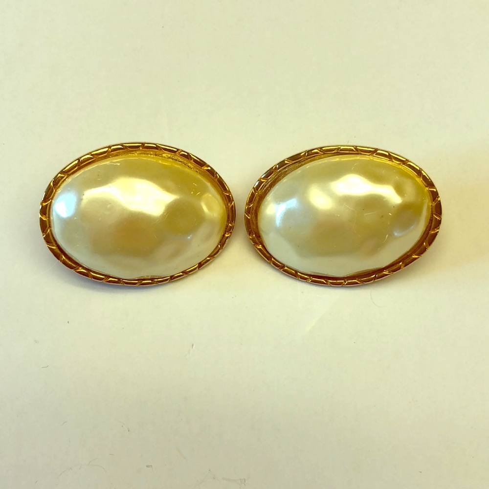 M Jent large clip earrings